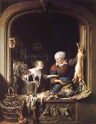 Gerrit Dou A Poulterer-s Shop oil painting artist